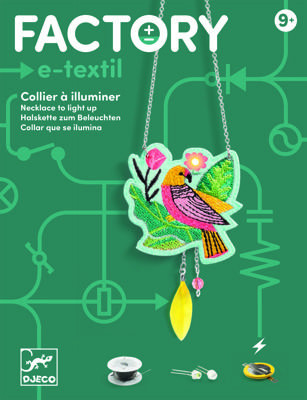 IZPĀRDOŠANA!!! DJ09323 DJECO Gaismas fabrika - E-tekstils - Kaklarota - Putnēns