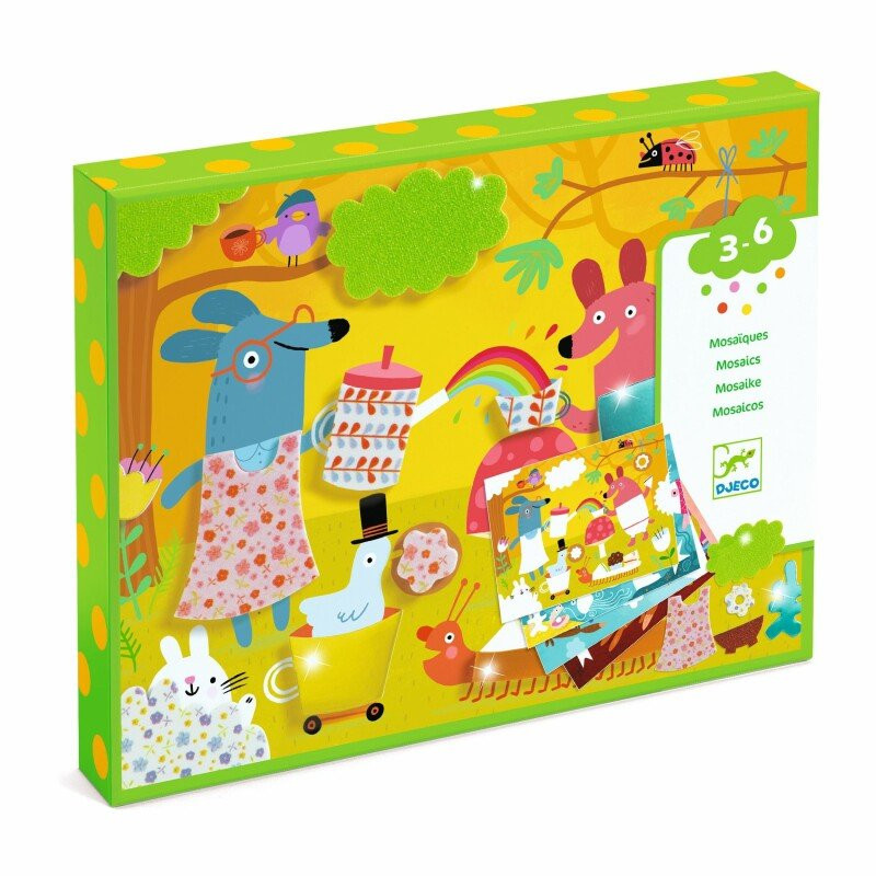 Djeco Kolāža - Mīksto uzllīmju jautrība, 3-6 g., DJ09869, Francijas dizains