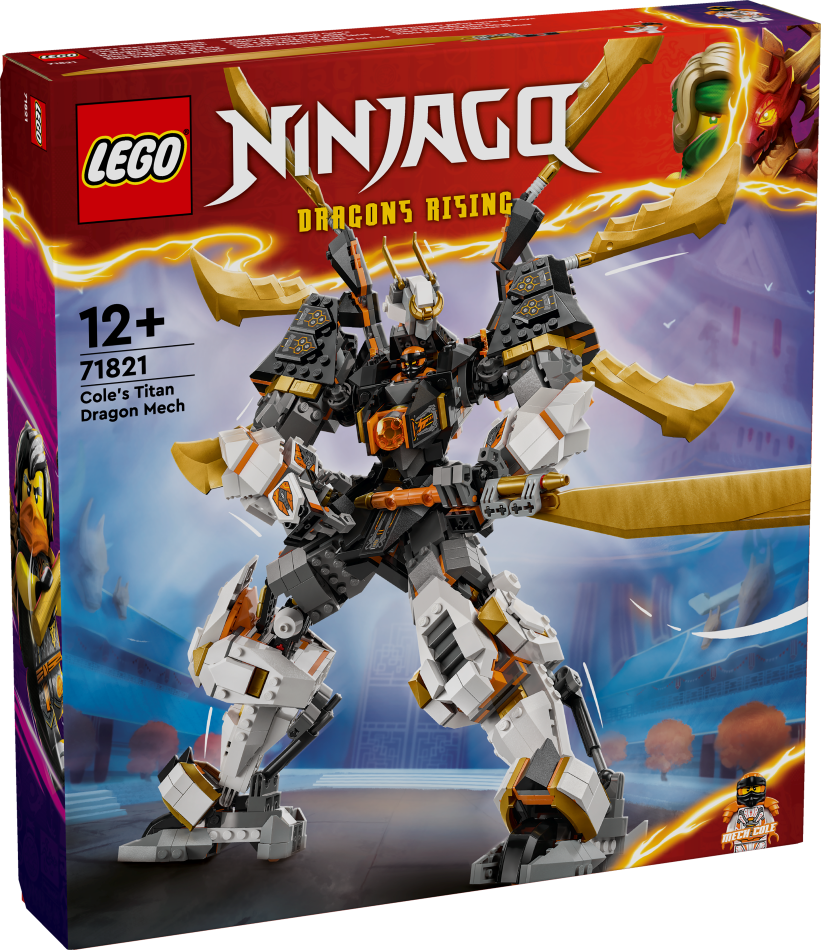 71821 LEGO® Ninjago Cole titāna pūķa robots, 12+ gadi, 2024 gada modelis