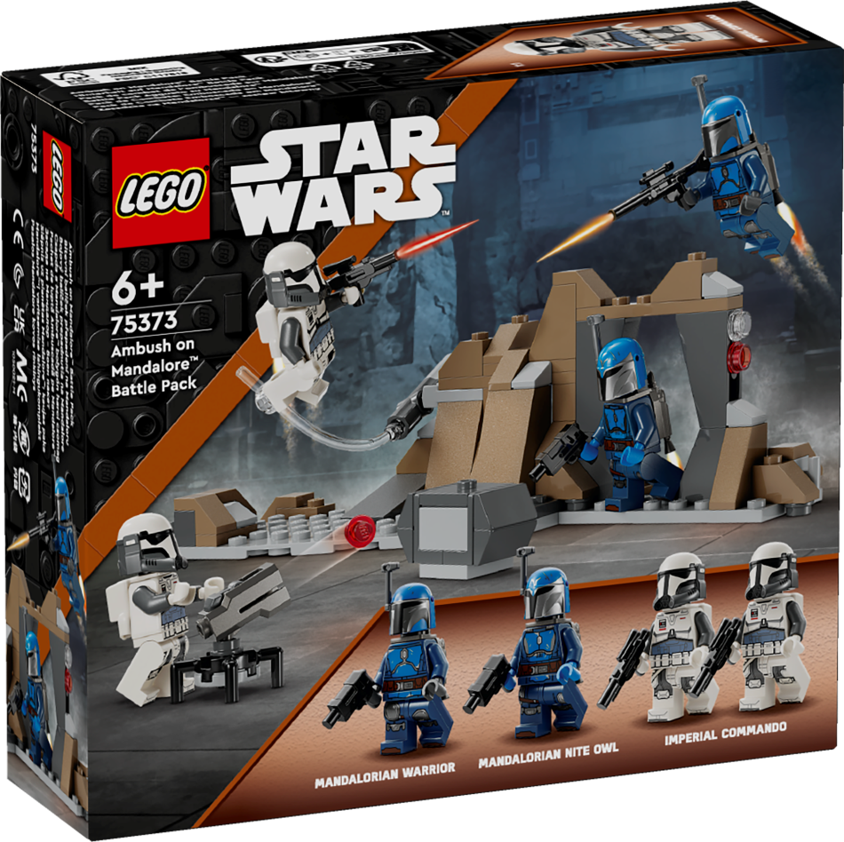 75373 LEGO® Star Wars Slēpnis uz planētas Mandalore™: kaujas paka, 6+ gadi, 2024 gada modelis