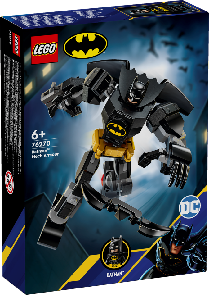 76270 LEGO® Batman™ Betmena robotbruņas, 6+ gadi, 2024 gada modelis