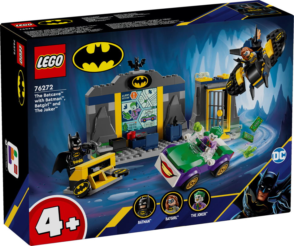 76272 LEGO® Batman™ Betmenala ar Betmenu, Betmeiteni un Džokeru , 4+ , модель 2024 года