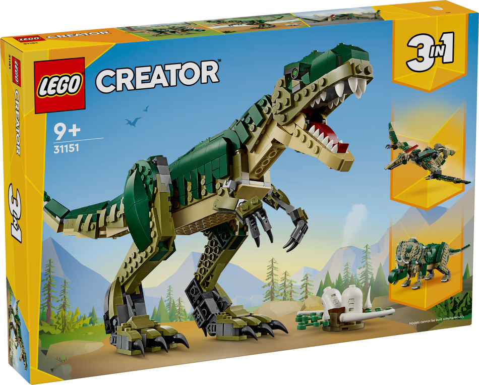 31151 LEGO® Creator Tiranozaurs , 9+ gadi, 2024 gada modelis