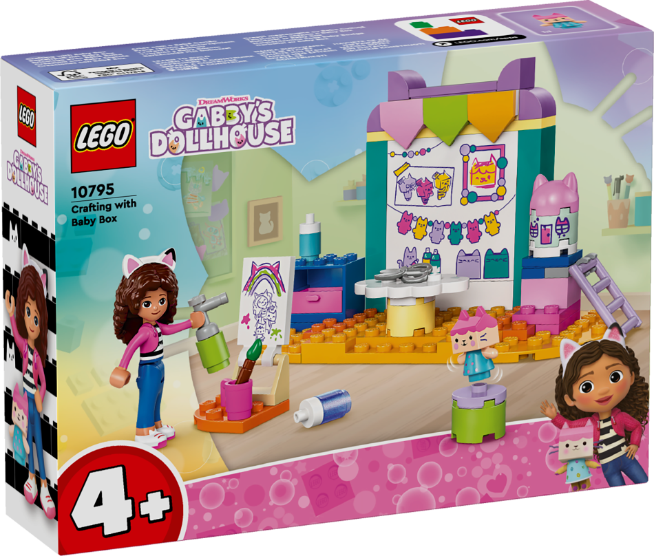 10795 LEGO® Gabby's Dollhouse Rokdarbi ar Baby Box, 4+ gadi, 2024. gada modelis