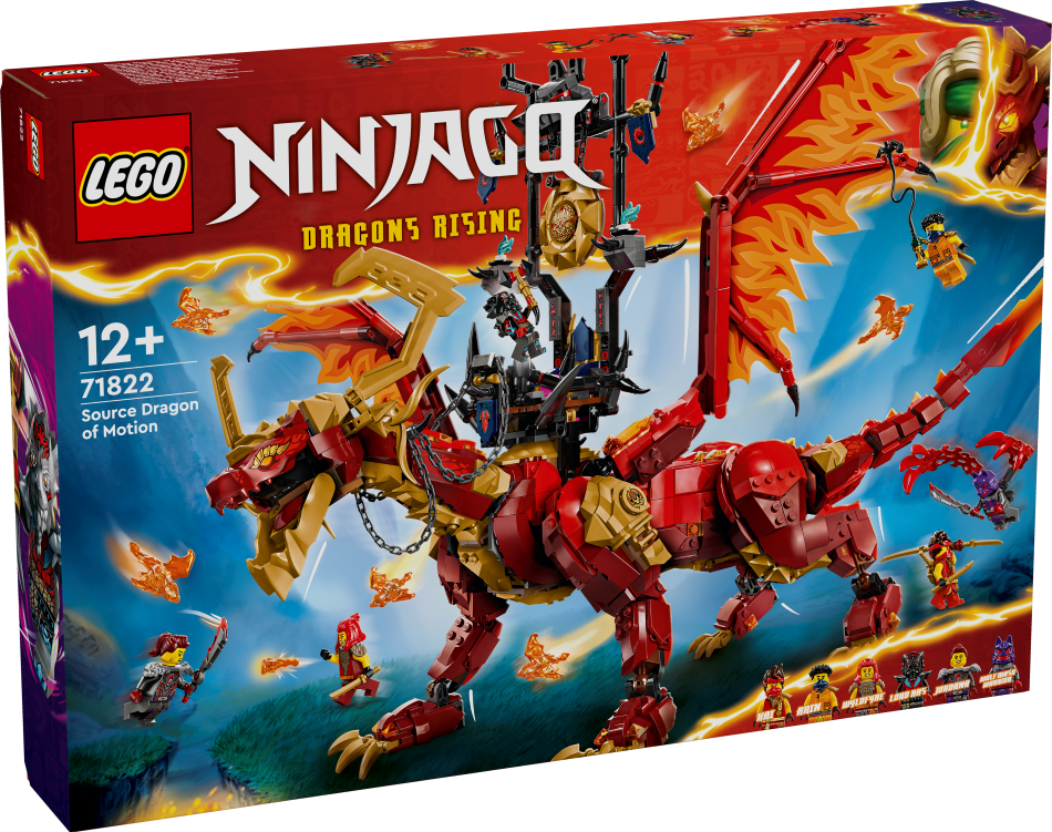 71822 LEGO® Ninjago Kustības Avota pūķis , 12+ gadi, 2024 gada modelis