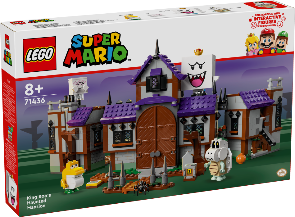 71436 LEGO® Super Mario King Boo spokainā savrupmāja, 8+ , модель 2024 года
