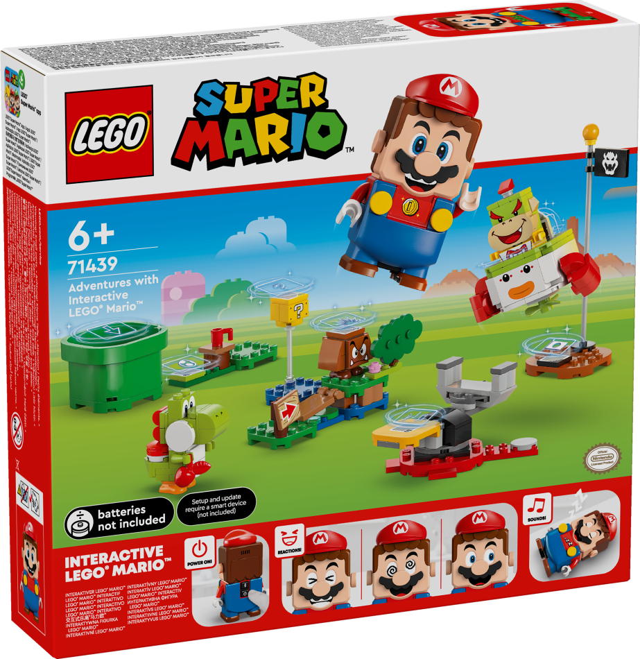 71439 LEGO® Super Mario Piedzīvojumi ar Interaktīvo LEGO® Mario™ , 6+ gadi, 2024 gada modelis