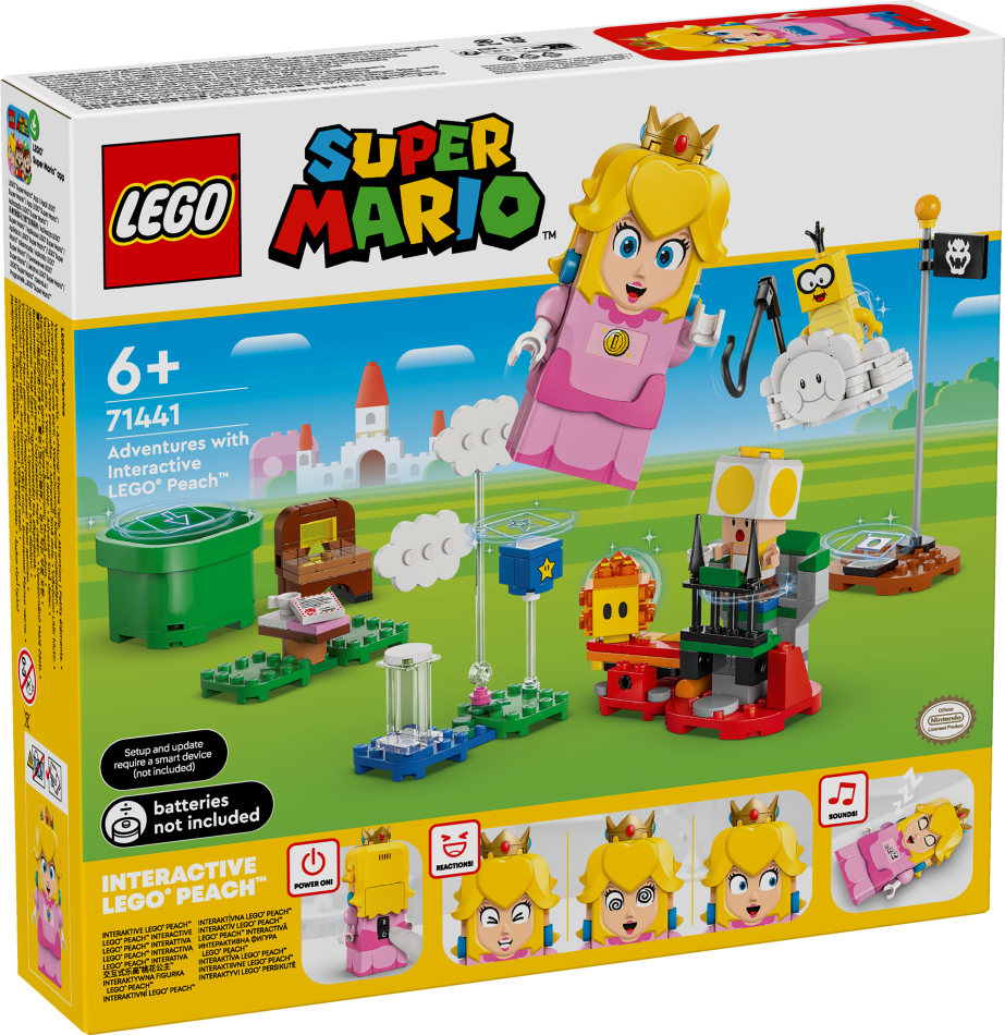 71441 LEGO® Super Mario Piedzīvojumi ar Interaktīvo LEGO® Peach™ , 6+ gadi, 2024 gada modelis