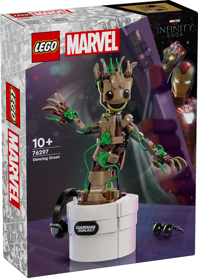 76297 LEGO® Marvel Super Heroes Dejojošs Groot, 10+ gadi, 2024 gada modelis