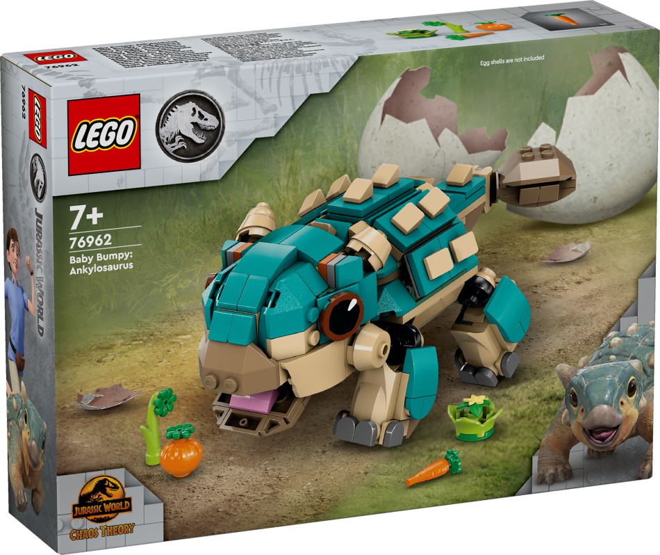 76962 LEGO® Jurassic World Mazule Bampija: ankilozaurs, 7+ gadi, 2024 gada modelis