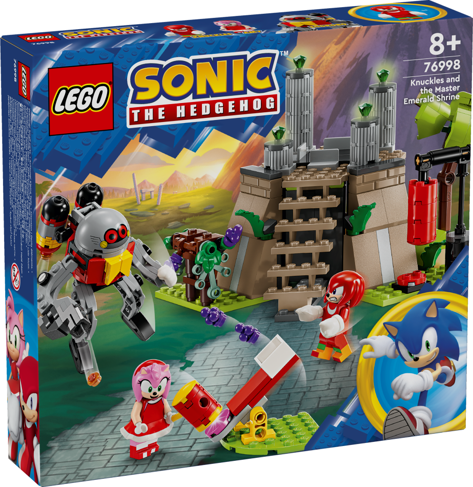 76998 LEGO® Sonic the Hedgehog™ Knuckles un Master Emerald svētnīca, 8+ gadi, 2024 gada modelis