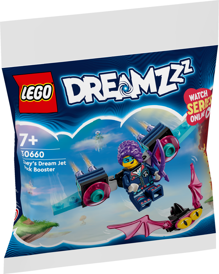 30660 LEGO® DREAMZzz™ Zoey sapņu reaktīvās pakas pastiprinātājs & Z-Blob un Bunchu Spider bēgšana, 7+ , модель 2024 года