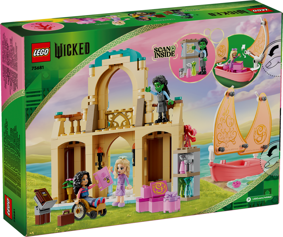 75681 LEGO® Wicked Glinda, Elphaba un Nessarose Shiz universitātē, 7 + , модель 2024 года