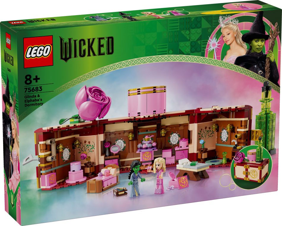 75683 LEGO® Wicked Glinda un Elphaba kopmītne, 8+ gadi, 2024 gada modelis