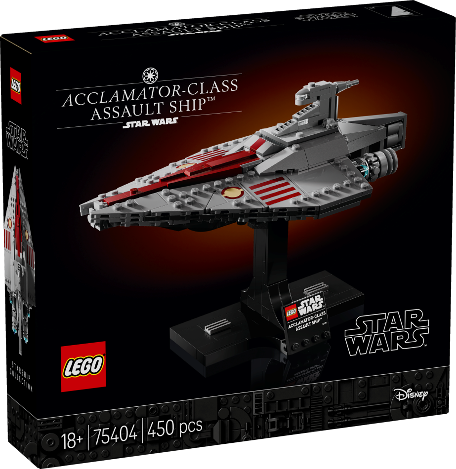 75404 LEGO® Star Wars™ Acclamator klases uzbrukuma kuģis, 18+ gadi, 2025 gada modelis