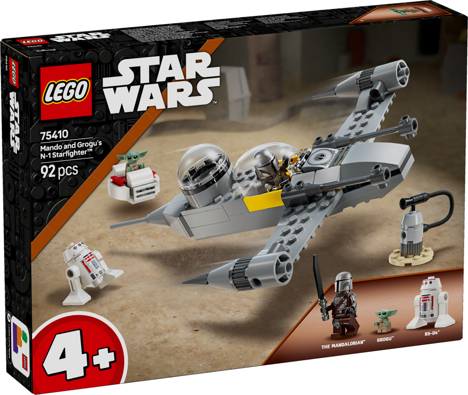 75410 LEGO® Star Wars™ Mando un Grogu N-1 Starfighter™ , 4+ , модель 2025 года