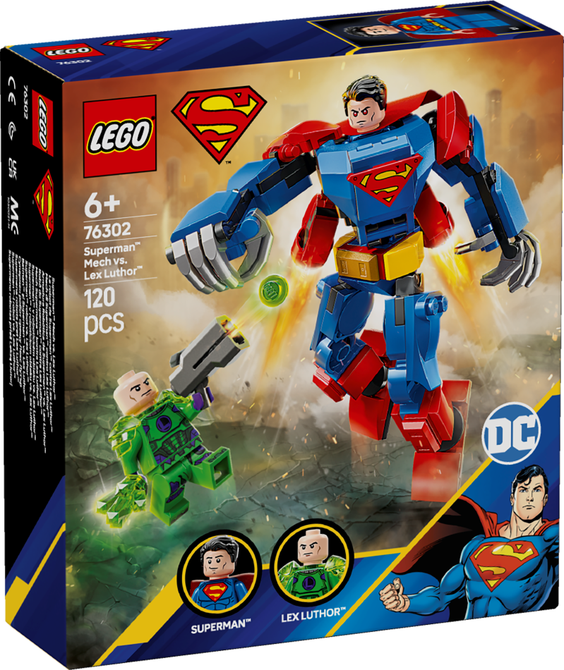 76302 LEGO® Marvel Super Heroes Supermena robots pret Lex Luthor0™, 6+ gadi, 2025 gada modelis