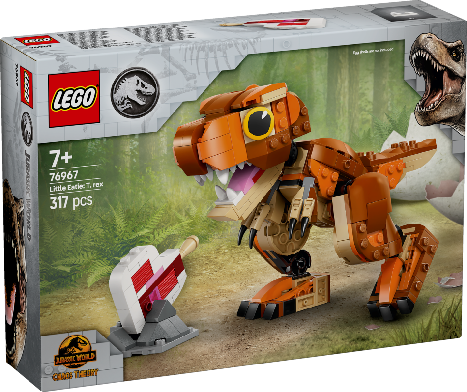 76967 LEGO® Jurassic World Little Eatie: T. rex, 7+ gadi, 2025 gada modelis
