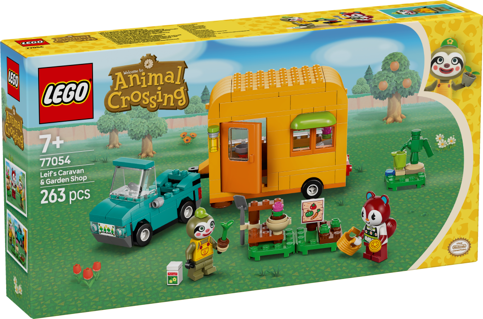 77054 LEGO® Animal Crossing™ Leif karavāna un dārzkopības veikals, 7+ gadi, 2025 gada modelis