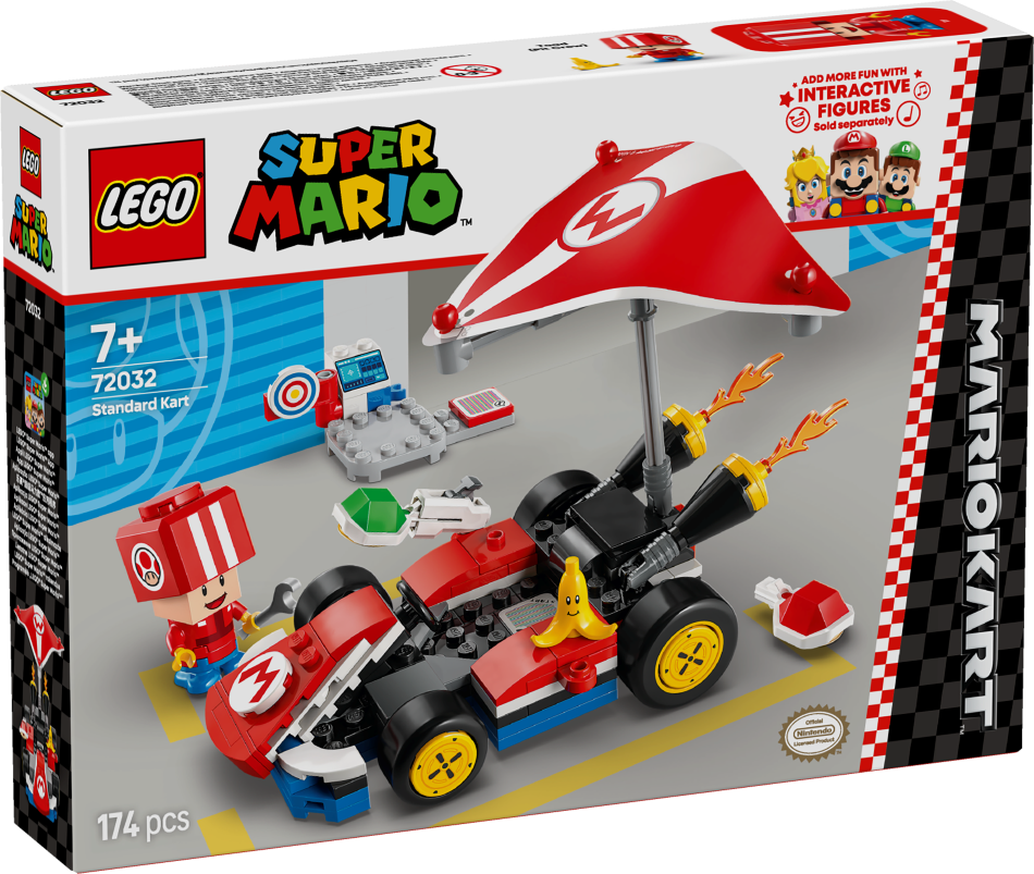72032 LEGO® Super Mario Mario Kart™ – Standard Kart, 7+ gadi, 2025 gada modelis