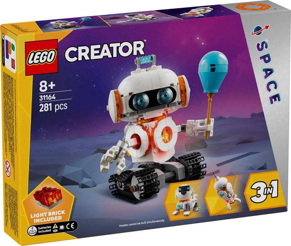 31164 LEGO® Creator Kosmosa robots, 8+ gadi, 2025 gada modelis