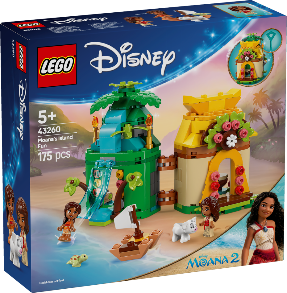 43260 LEGO® Disney Princess Jautrība uz Vaianas salas, 5+ , модель 2025 года