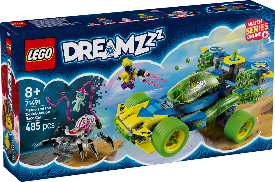 71491 LEGO® DREAMZzz™ Mateo un Z-Blob piedzīvojumu sacīkšu auto, 8+ , модель 2025 года