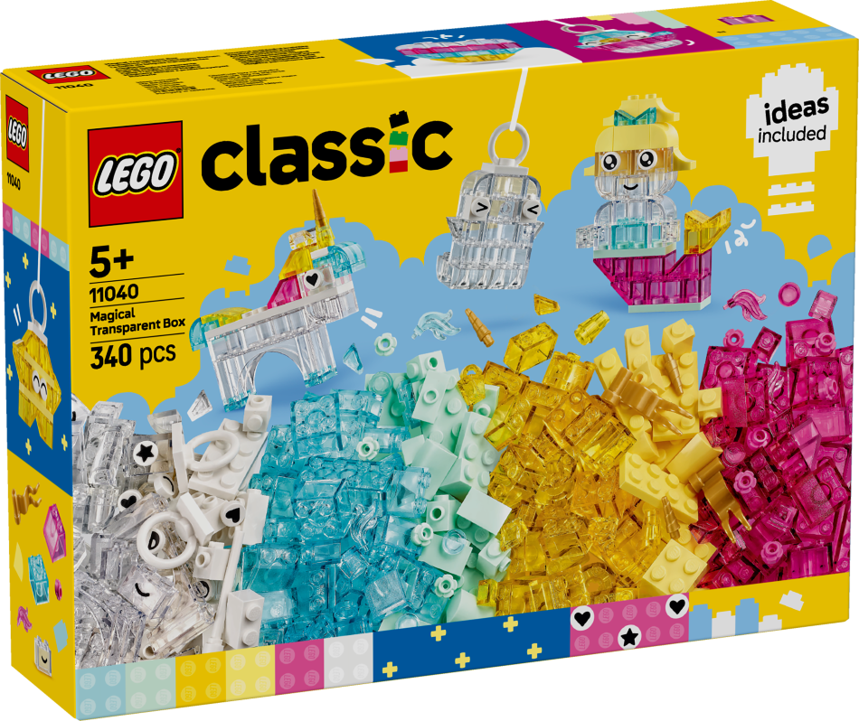 11040 LEGO® Classic Maģiskā caurspīdīgā kārba, 5+ gadi, 2025. gada modelis