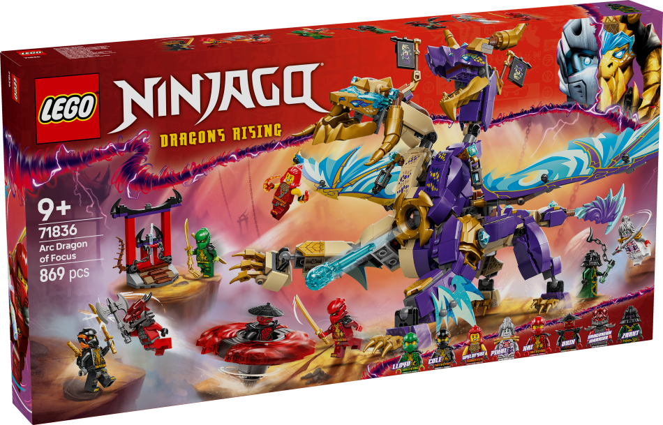 71836 LEGO Ninjago Дуговой дракон фокуса 9+ лет, модель 2025 года