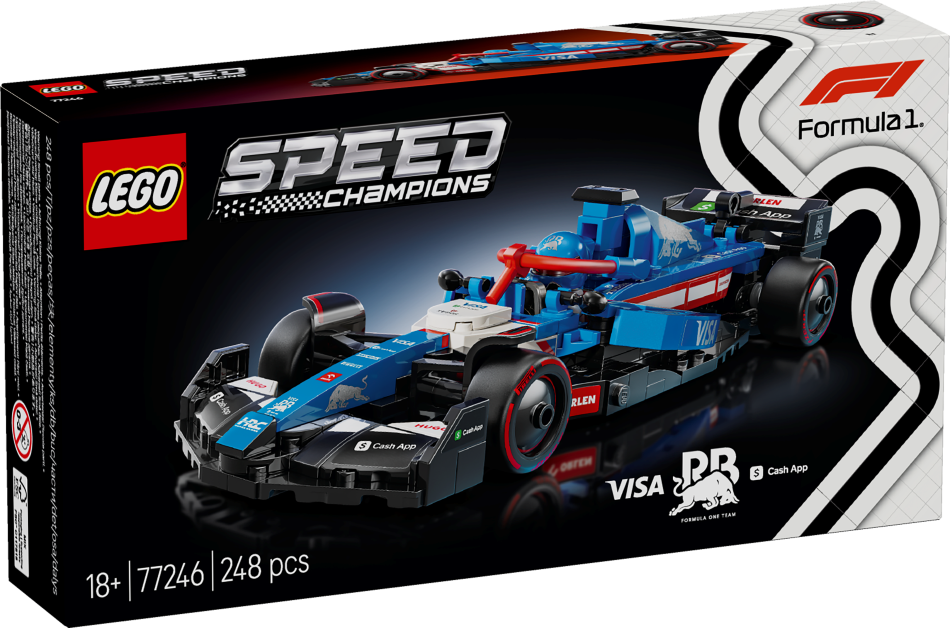 77246 LEGO® Speed Champions Visa Cash App RB VCARB 01 F1® sacīkšu auto, 18+ gadi, 2025. gada modelis
