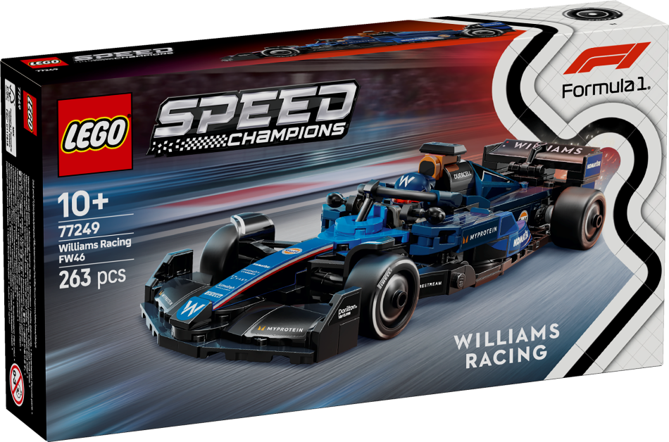 77249 LEGO® Speed Champions Williams Racing FW46 F1® sacīkšu auto, 10+ gadi, 2025. gada modelis