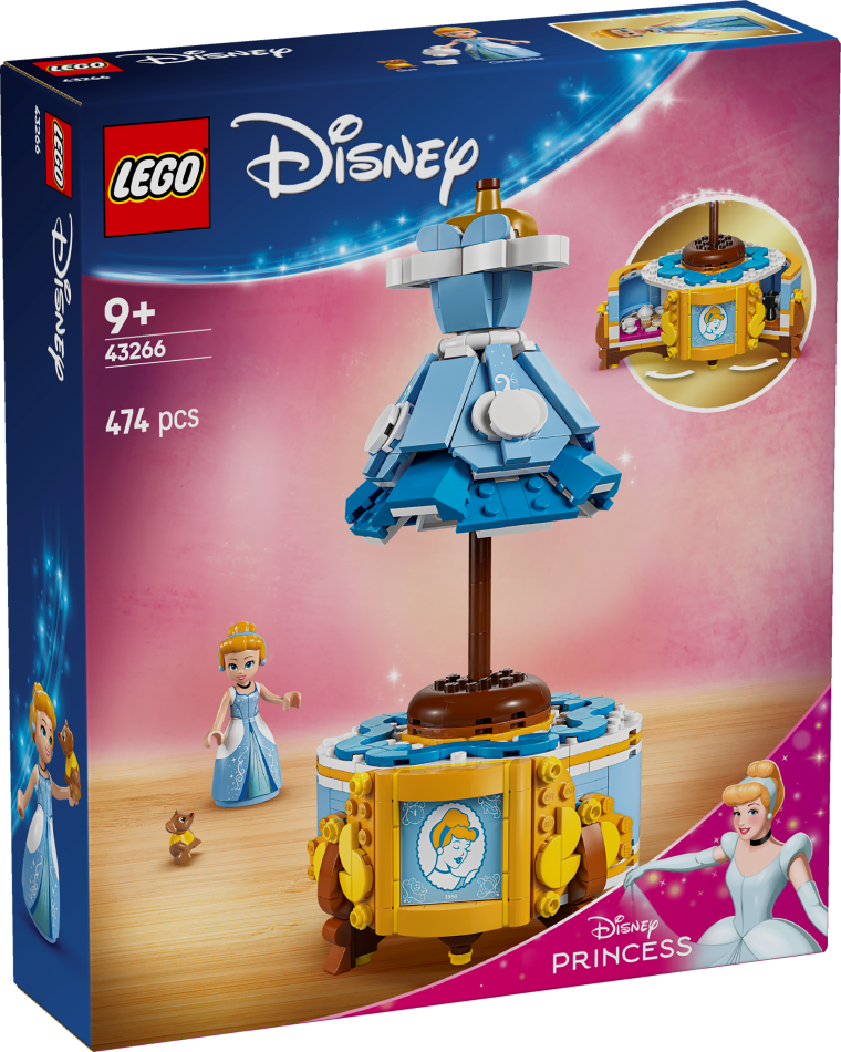 43266 LEGO® Disney Princess Pelnrušķītes kleita, 9+ gadi, 2025. gada modelis