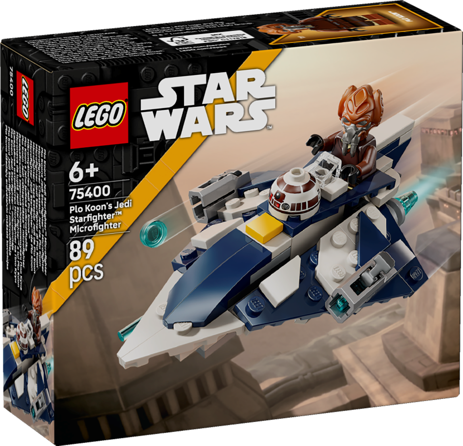 75400 LEGO® Star Wars™ Plo Koon Jedi Starfighter™ mikrocīnītājs, 6+ gadi, 2025 gada modelis