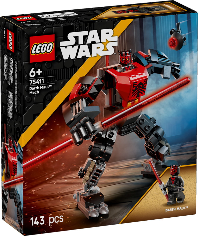 75411 LEGO® Star Wars™ Darth Maul™ robots, 6+ gadi, 2025 gada modelis