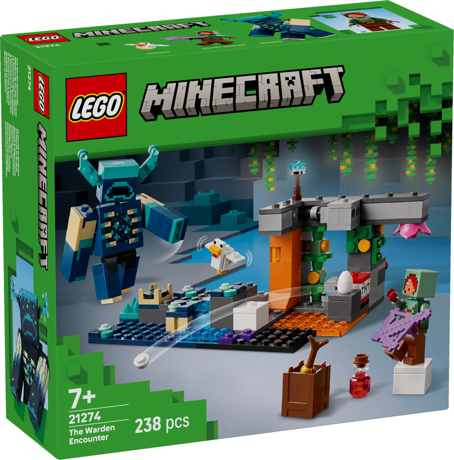21274 LEGO® Minecraft Sastapšanās ar uzraugu, 7+ , модель 2025 года