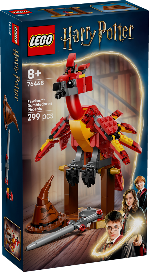 76448 LEGO® Harry Potter™ Fawkes™: Dumidora fēnikss, 8+ gadi, 2025 gada modelis