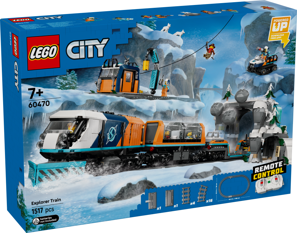 60470 LEGO® City Arktikas pētnieku polārais ekspresis, 7+ gadi, 2025 gada modelis (pieejams veikalā)