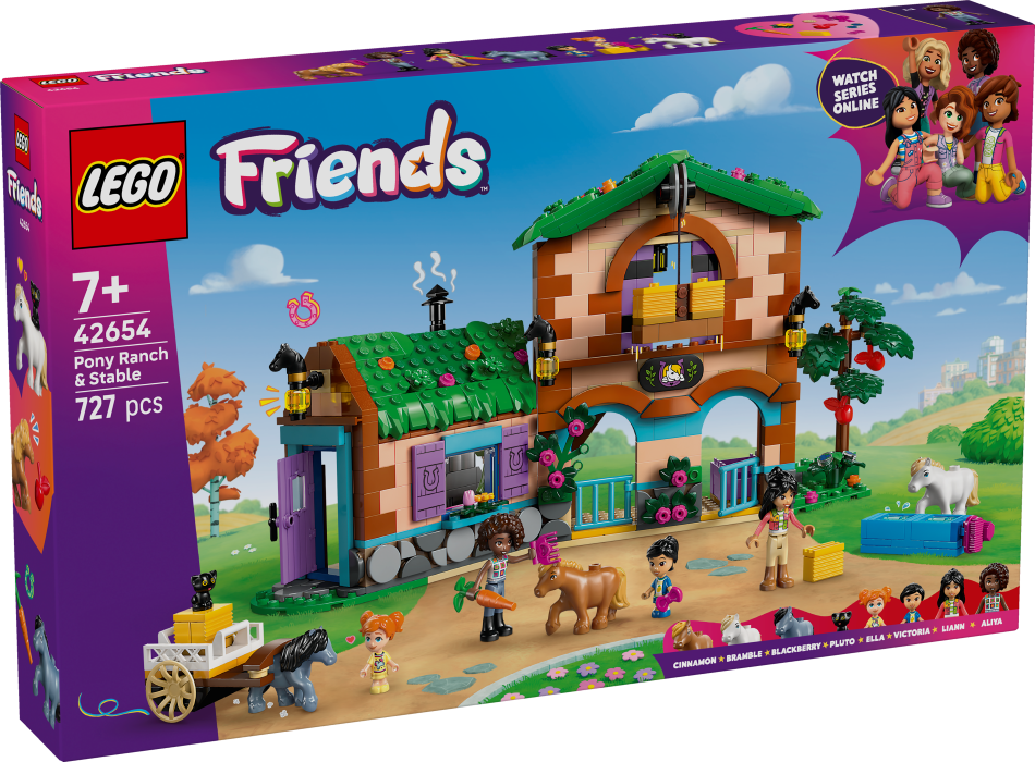 42654 LEGO® Friends Poniju ferma un stallis, 7+ , модель 2025 года