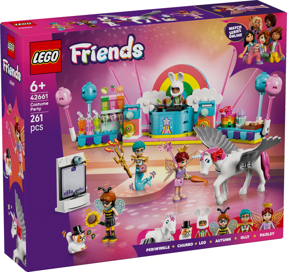 42661 LEGO® Friends Masku balle ar Vienradzi un Feju , 6+ gadi, 2025 gada modelis