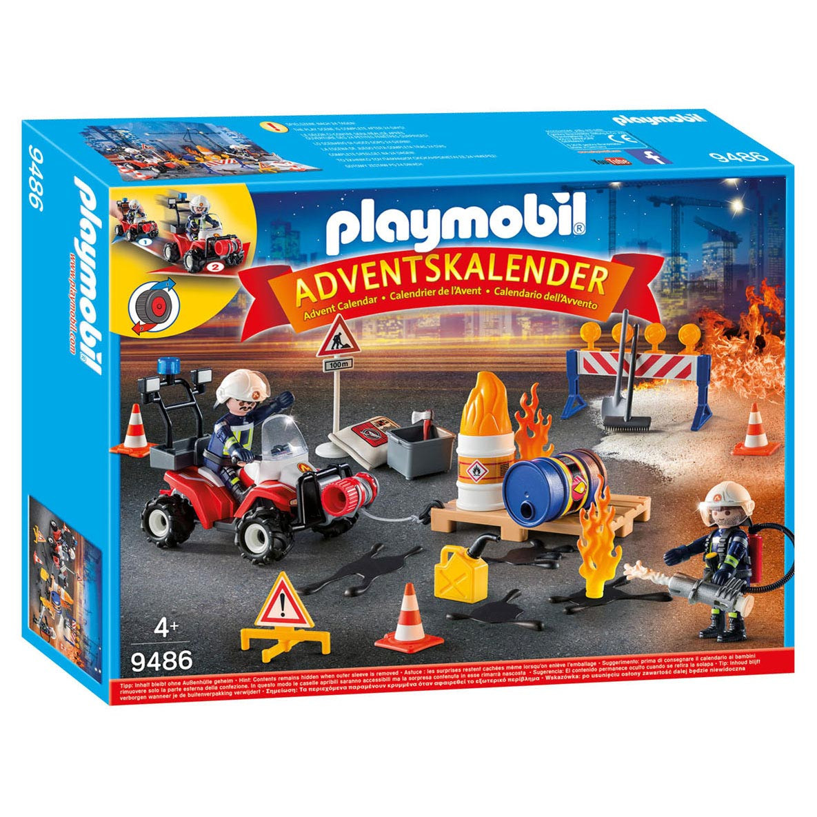 9486 PLAYMOBIL® Adventes Kalendārs - Ugunsdzēsības operācijas, no 4+