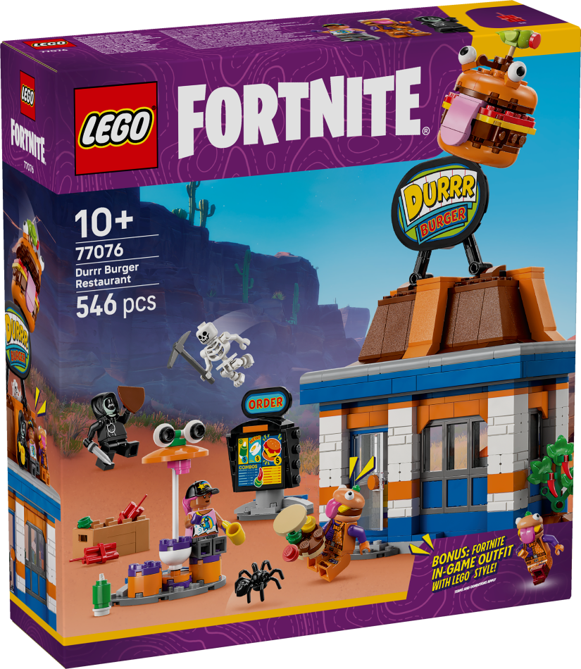 77076 LEGO® Fortnite Durrr Burger restorāns, 10+ gadi, 2025 gada modelis