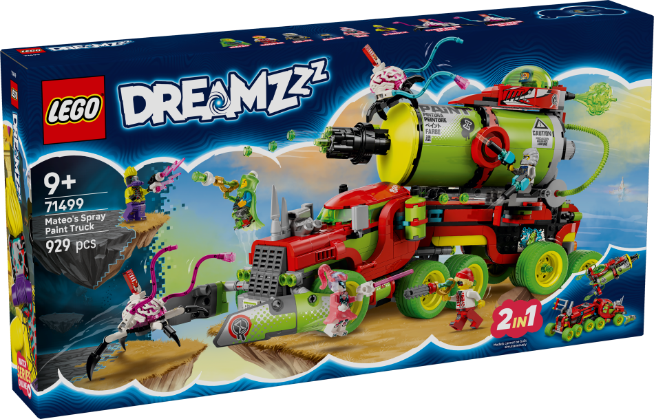 71499 LEGO® DREAMZzz™ Mateo krāsu aerosola kravas auto, 9+ gadi, 2025 gada modelis