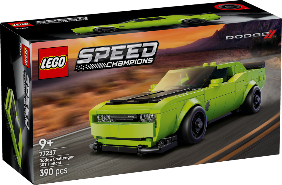 77237 LEGO® Speed Champions Dodge Challenger SRT Hellcat sporta auto, 9+ gadi, 2025 gada modelis