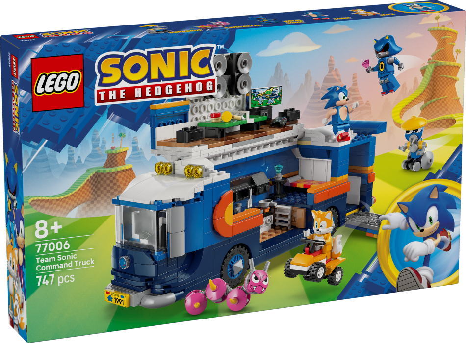 77006 LEGO® Sonic the Hedgehog™ Sonic komandas busiņš – komandcentrs, 8+ , модель 2025 года