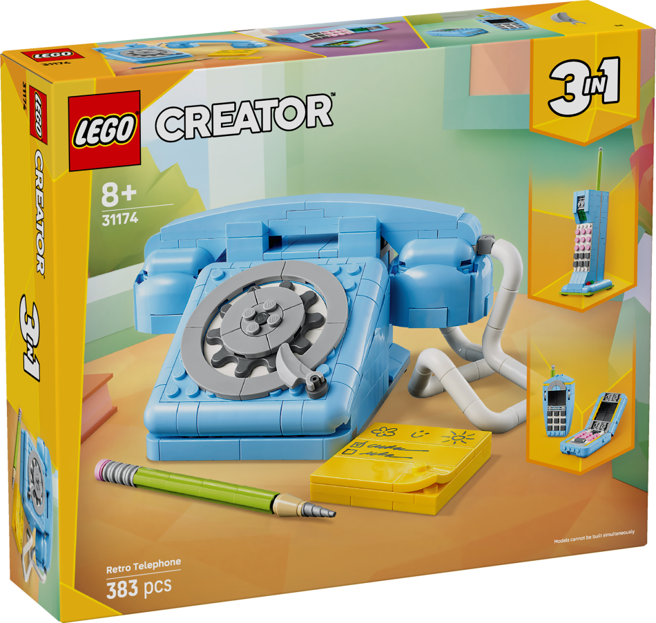 31174 LEGO® Creator Retro telefons, 8+ gadi, 2025 gada modelis