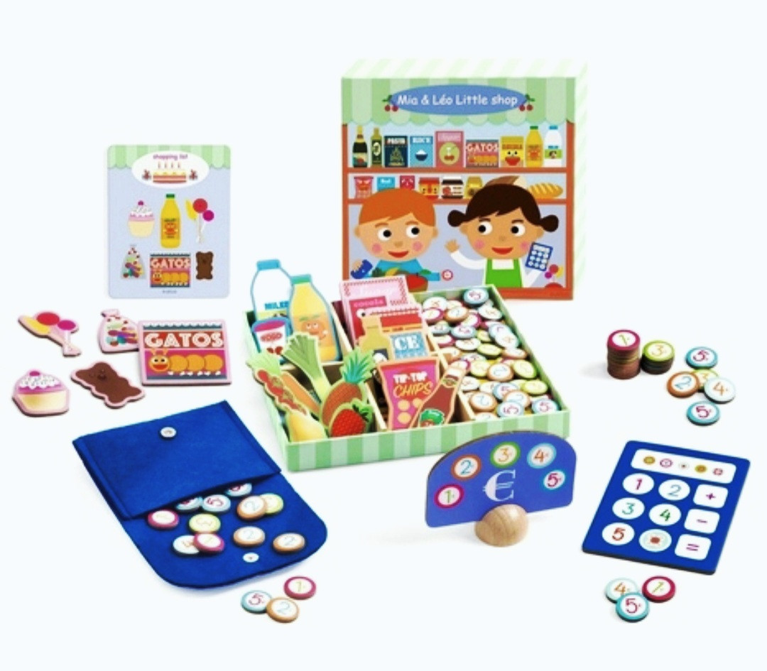 DJECO Lomu spēle - Mijas un Leo veikaliņš, 3+ gadiem, Art.5509