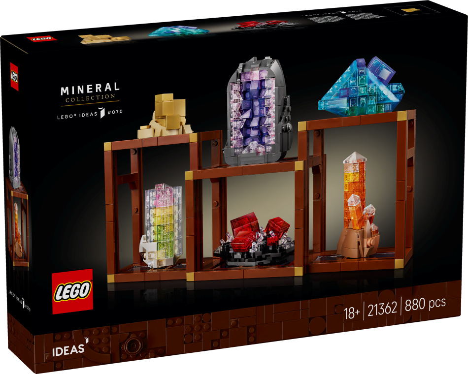 21362 LEGO® ICONS™ Minerālu kolekcija,18 + gadi, 2025 gada modelis
