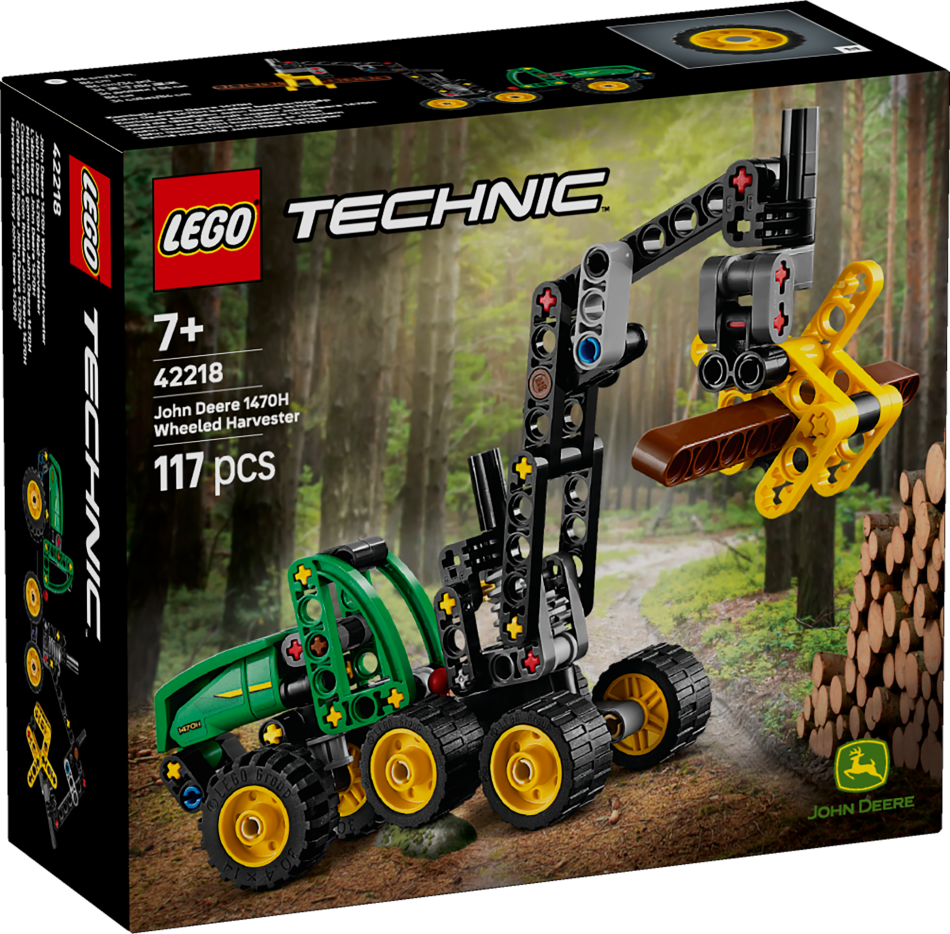 42218 LEGO® Technic John Deere 1470H kombains ar riteņiem , 7+ gadi, 2026 gada modelis