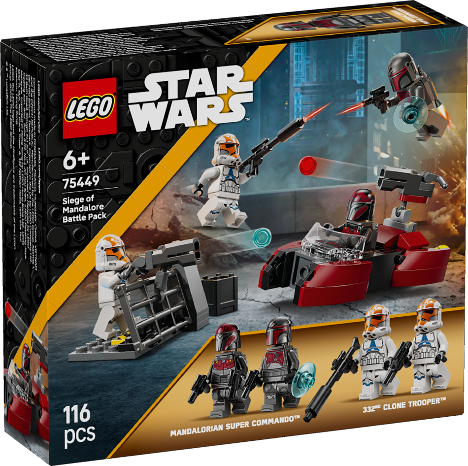75449 LEGO® Star Wars™ Planētas Mandalore aplenkuma kaujas paka  , 6+ gadi, 2026 gada modelis