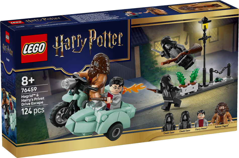 76459 LEGO® Harry Potter™ Hagrida un Harija bēgšana no Dzīvžogu ielas  , 8+ gadi, 2026 gada modelis